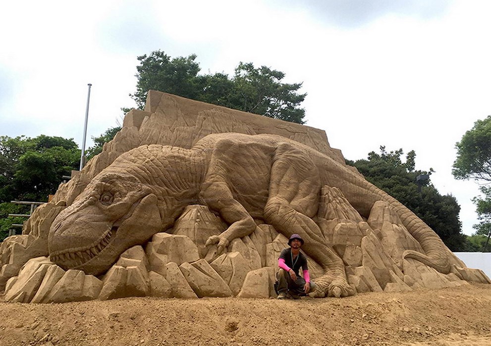 Великолепная 3D скульптур, созданных из песка - Тосихико Хосаки